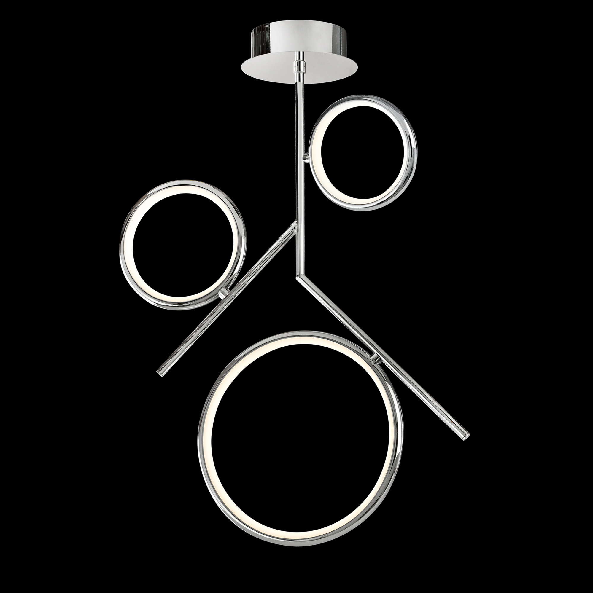 Olimpia Polished Chrome Ceiling Lights Mantra Semi Flush Fittings